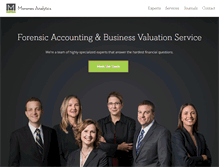 Tablet Screenshot of moronesanalytics.com